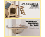 1.67cm Cat Tree Mega Cat Tower and Scratching Post - Windmill style - Cat Factory Au