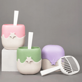 Cat Litter Scoop with Holder Set Strawberry Choco - Cat Factory Au