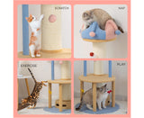 1.27m Cat Tower Climbing Tree and Multi Level Scratching Post Circus Style - Cat Factory Au
