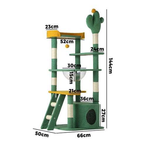 144cm Cat Tree/Tower Scratching Post  Pet Condo House Furniture Scratcher