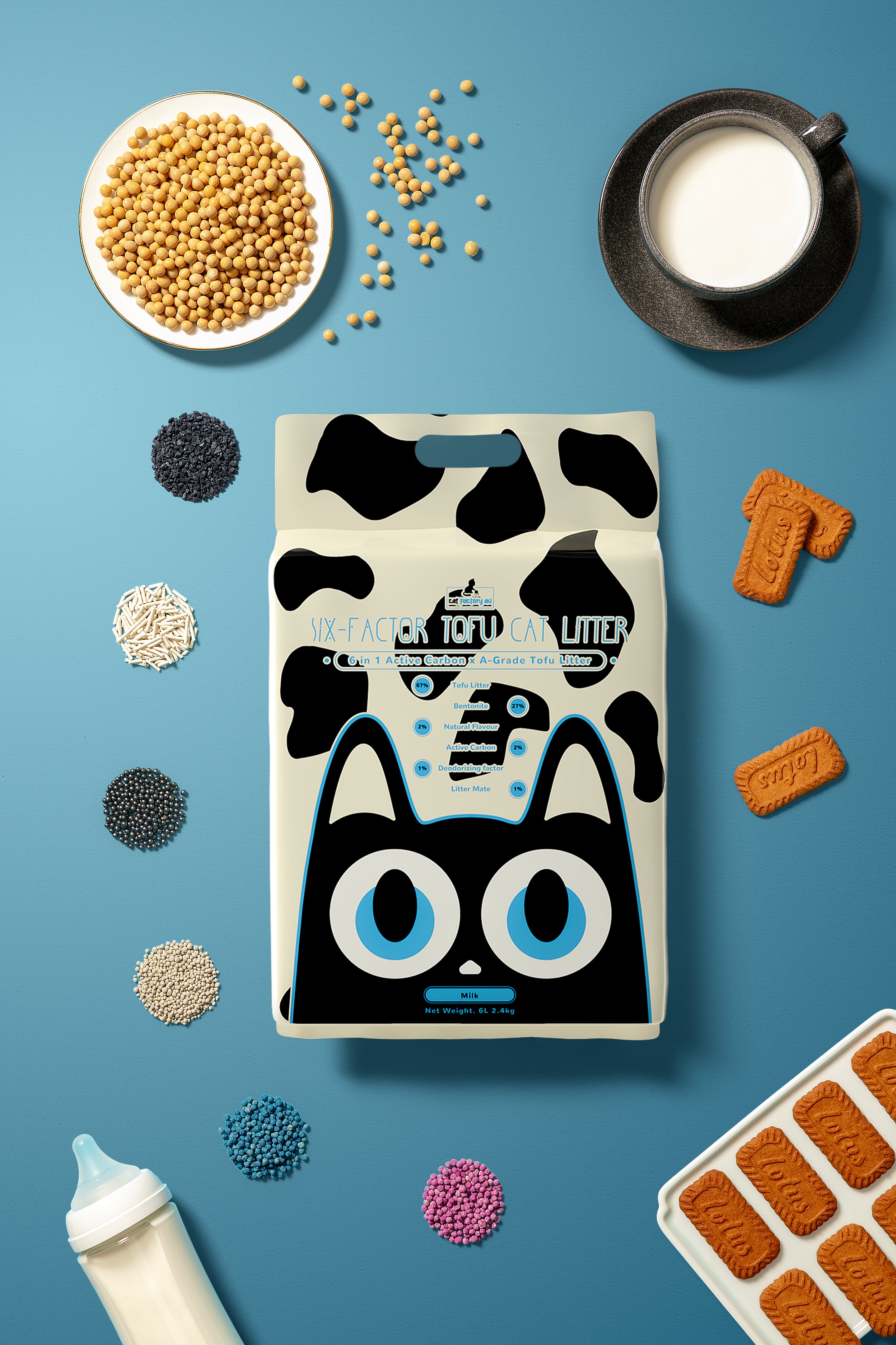 [Cat Factory AU] Six-Factor Tofu Cat Litter - Milk