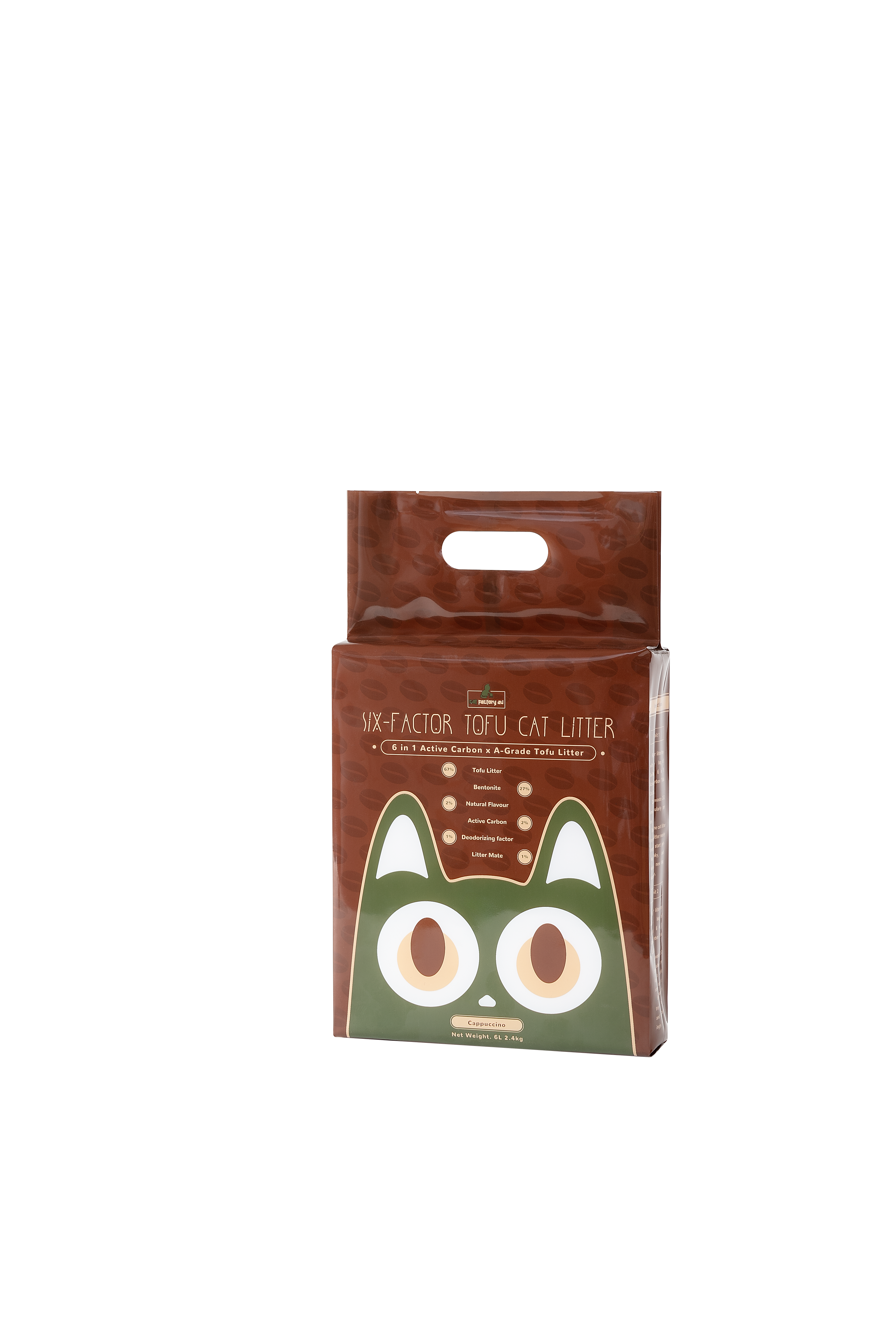 [Cat Factory AU] Six-Factor Tofu Cat Litter - Cappuccino (Single bag)