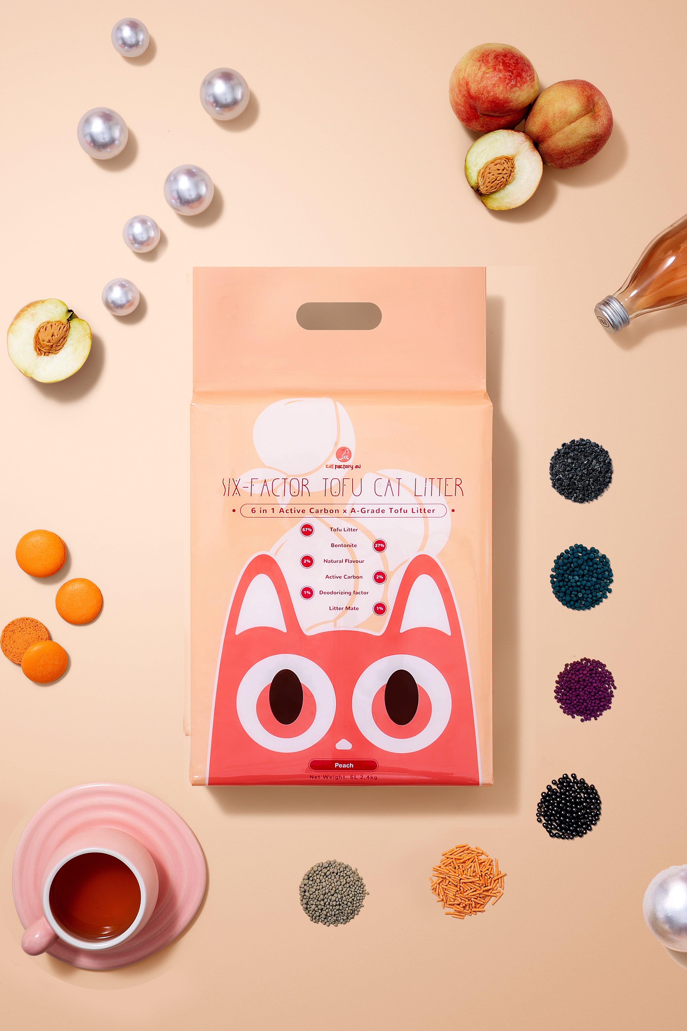 [Cat Factory AU] Six-Factor Tofu Cat Litter - Peach