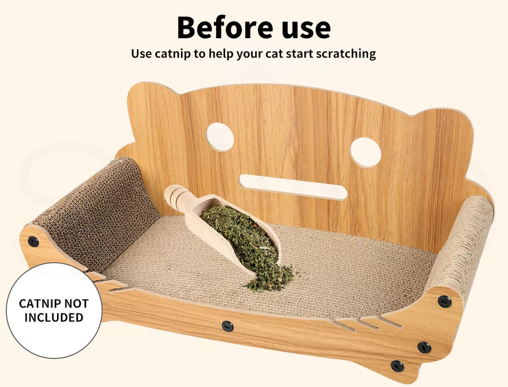 Cat Kitten Claw Scratching Board Post Scratcher Corrugated Cardboard Toy