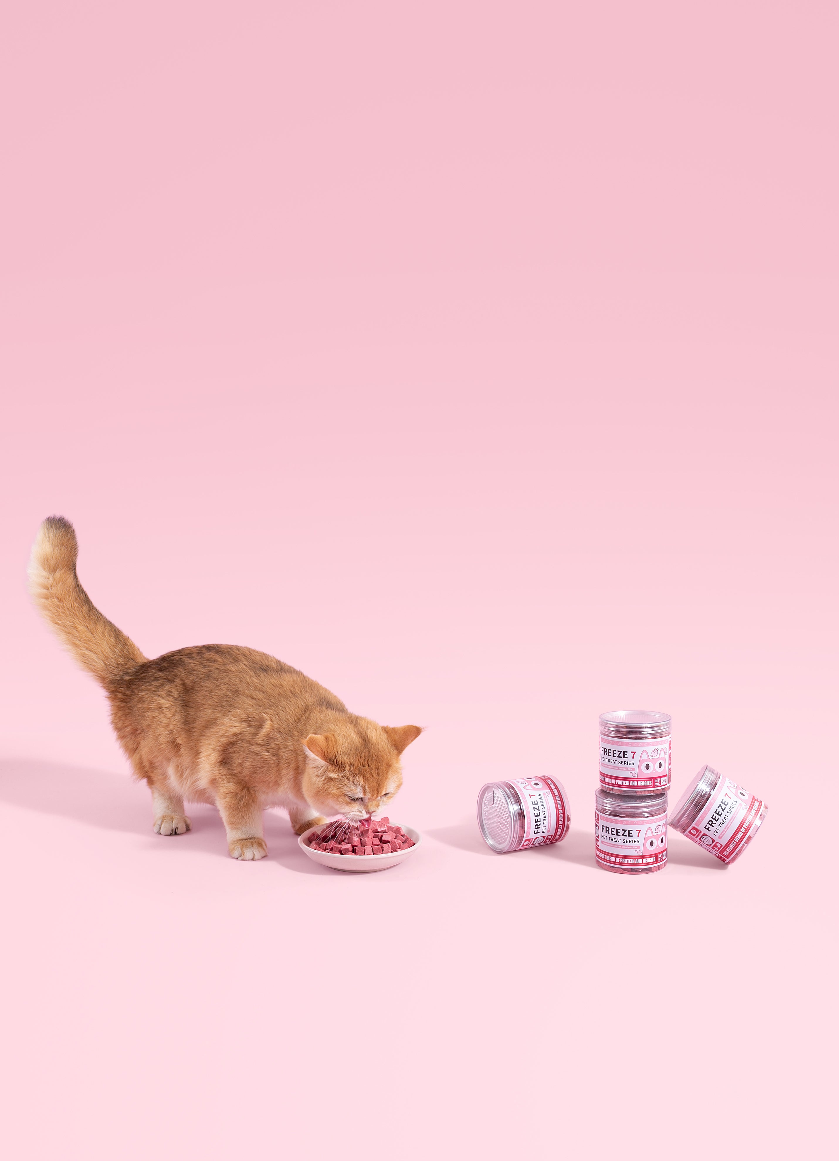 Freeze-Dried Chicken × Beetroot Bite (Cat Treat)