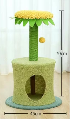 Sunflower Cat Tree Scratching Post