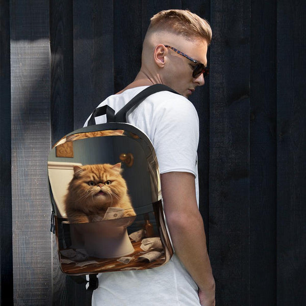 Backpack - "Trashy Throne" - Cat Factory Au