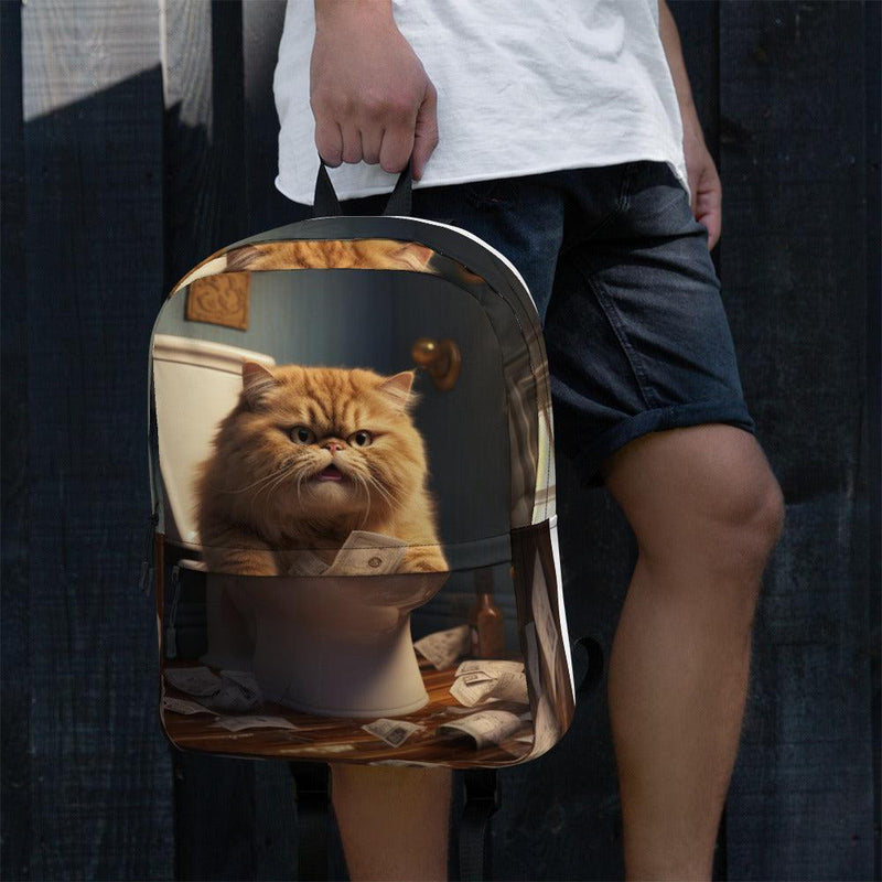 Backpack - "Trashy Throne" - Cat Factory Au