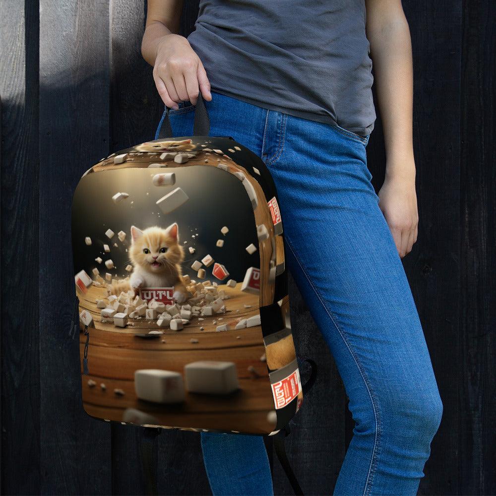 Backpack - "Whimsical Whiskerland" - Cat Factory Au