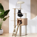 145cm Cat Tree/Tower Scratching Post Wood Scratcher Condo Detachable House