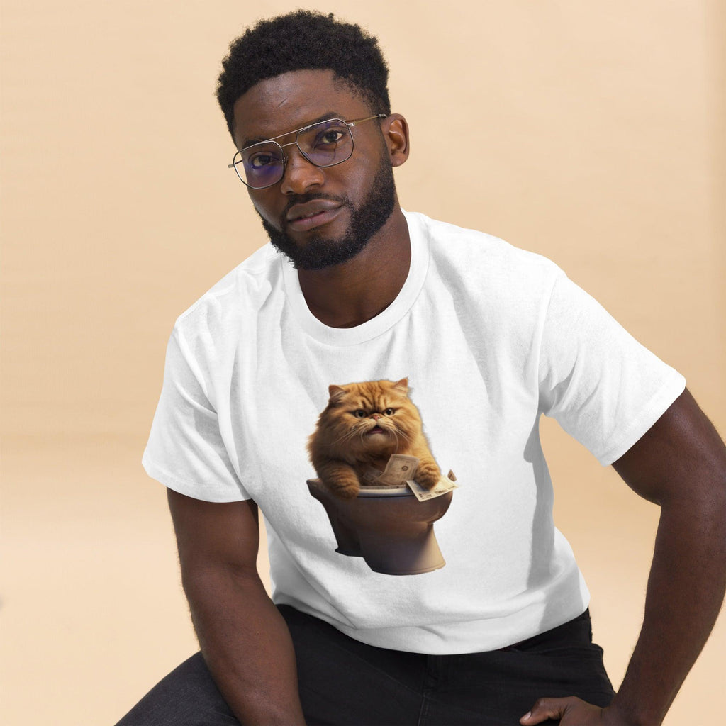 Men's classic tee - "Trashy Throne" - Cat Factory Au