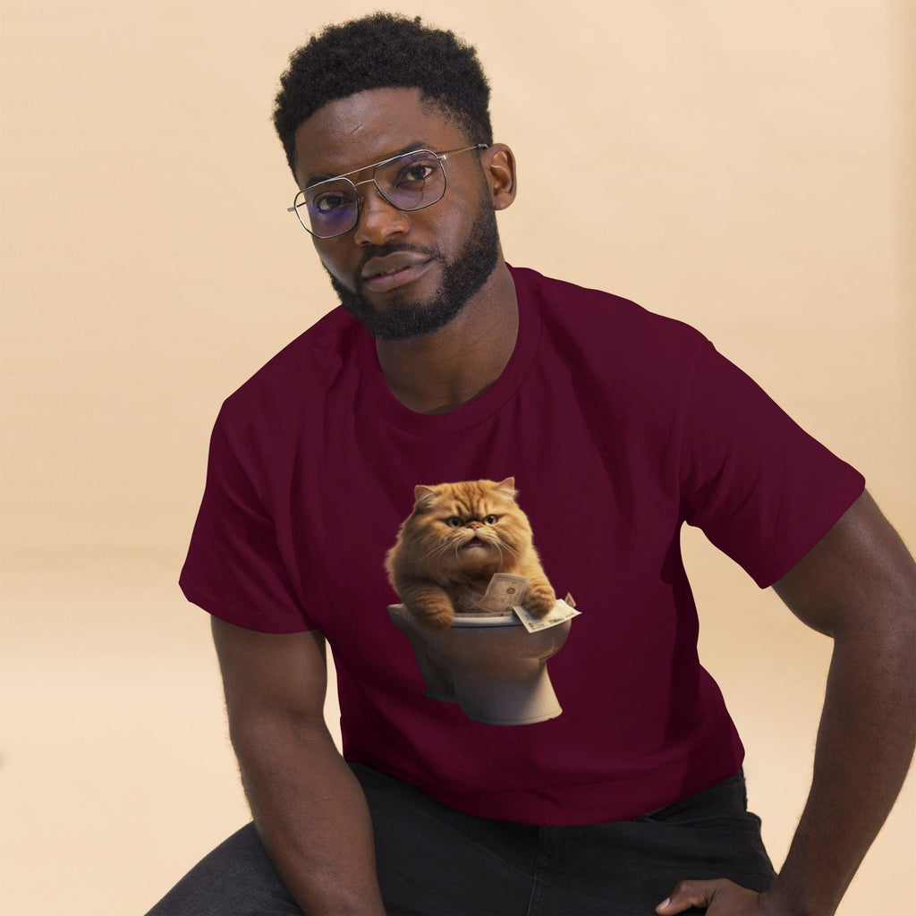 Men's classic tee - "Trashy Throne" - Cat Factory Au