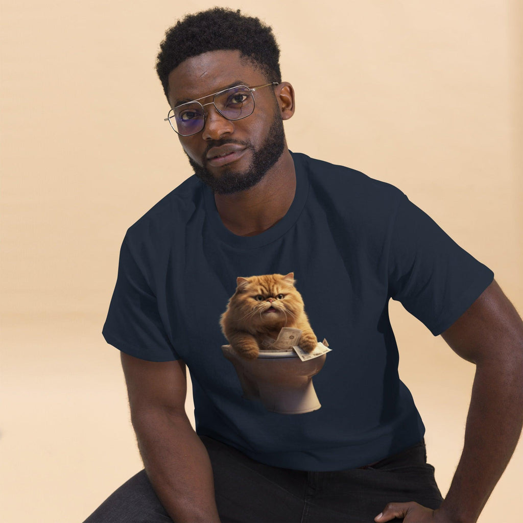 Men's classic tee - "Trashy Throne" - Cat Factory Au