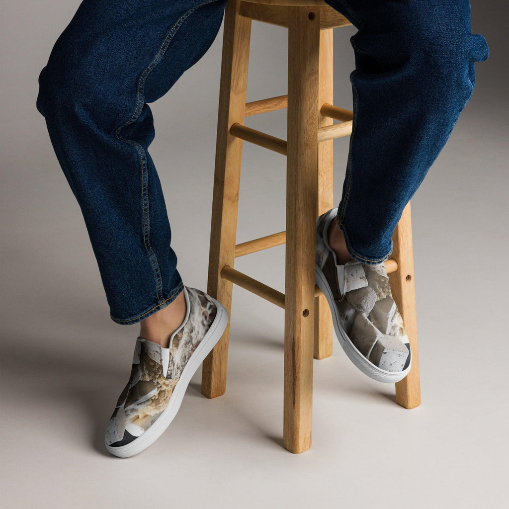 Men’s slip-on canvas shoes - "Tofu Paws" - Cat Factory Au
