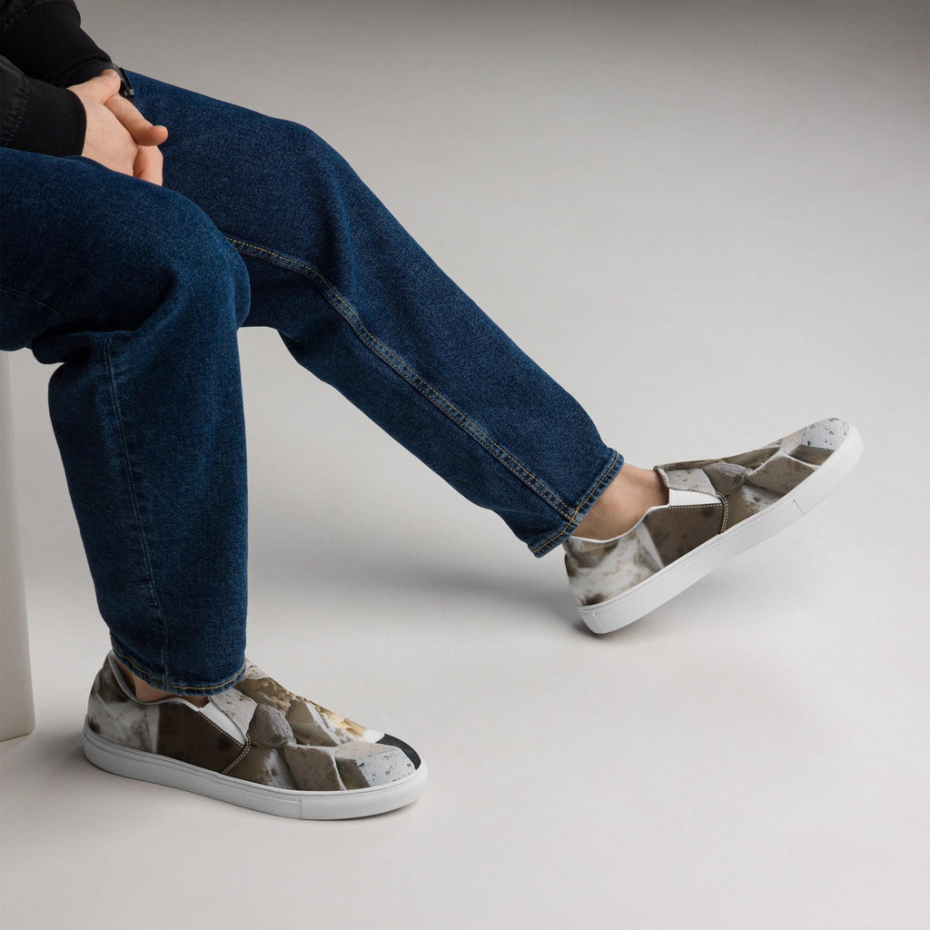 Men’s slip-on canvas shoes - "Tofu Paws" - Cat Factory Au