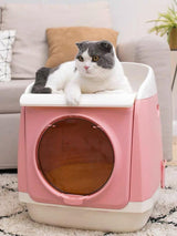PAKEWAY Tomcat Pink Free Cabin Cat Litter Box - Cat Factory Au