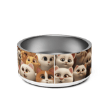 Pet bowl - "Feline Glee in a Million" - Cat Factory Au