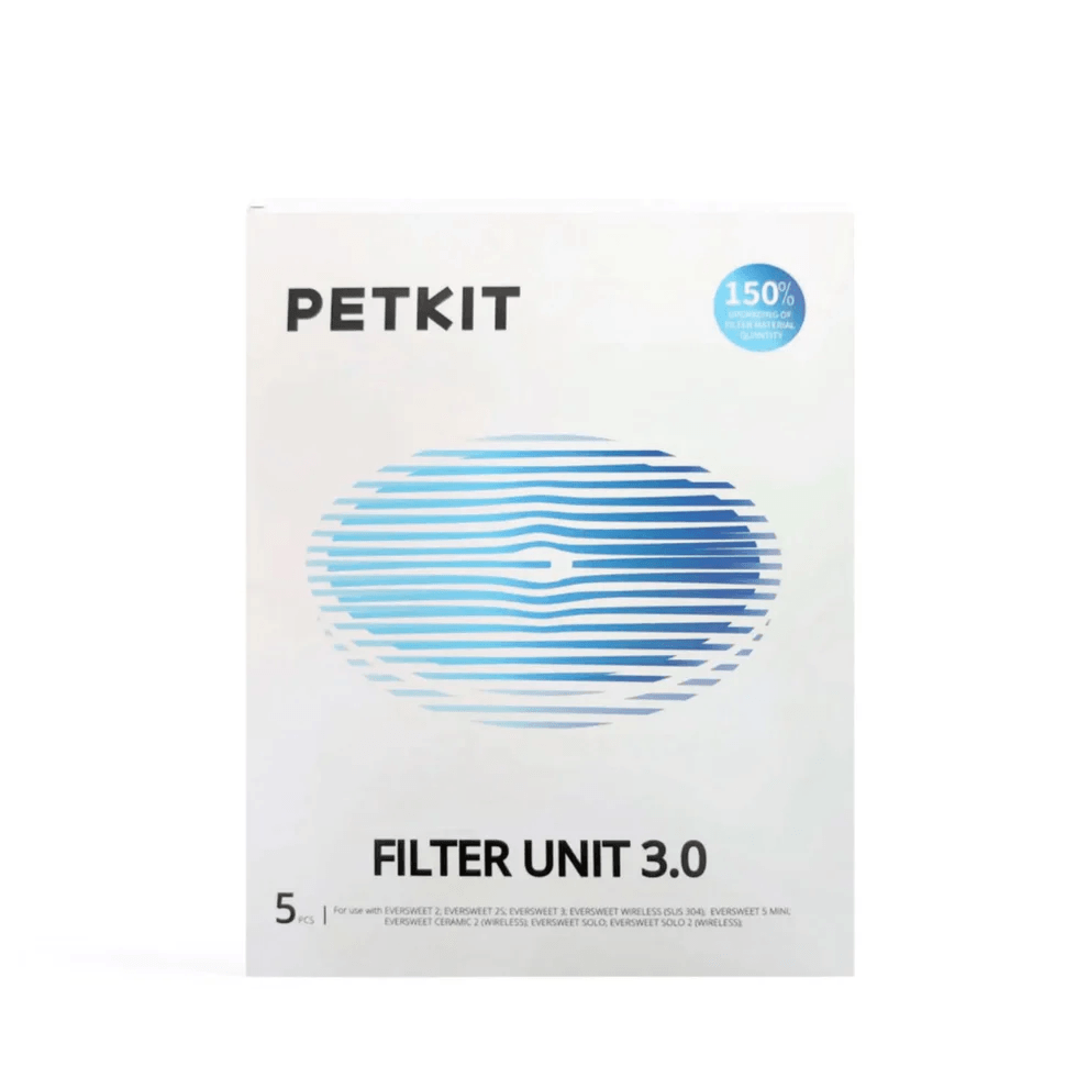 PETKIT Replacement Filter 3.0 for Eversweet Solo, 2, 2S & 3 Drinking Fountain (5pcs) - Cat Factory Au