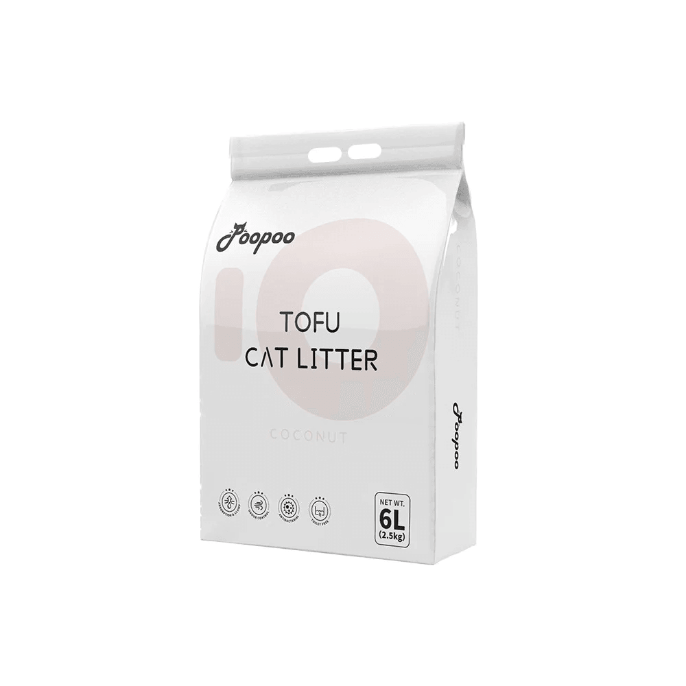 POOPOO Coconut Fruity Tofu Cat Litter 3x2.5kg - Cat Factory Au