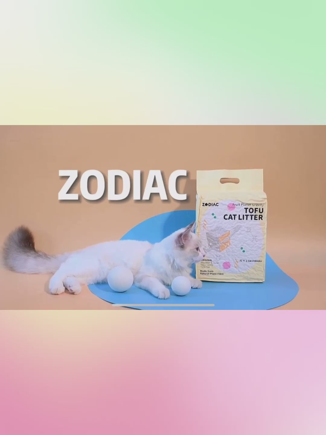 ZODIAC Blueberry Fruity Tofu Cat Litter 2.5kg