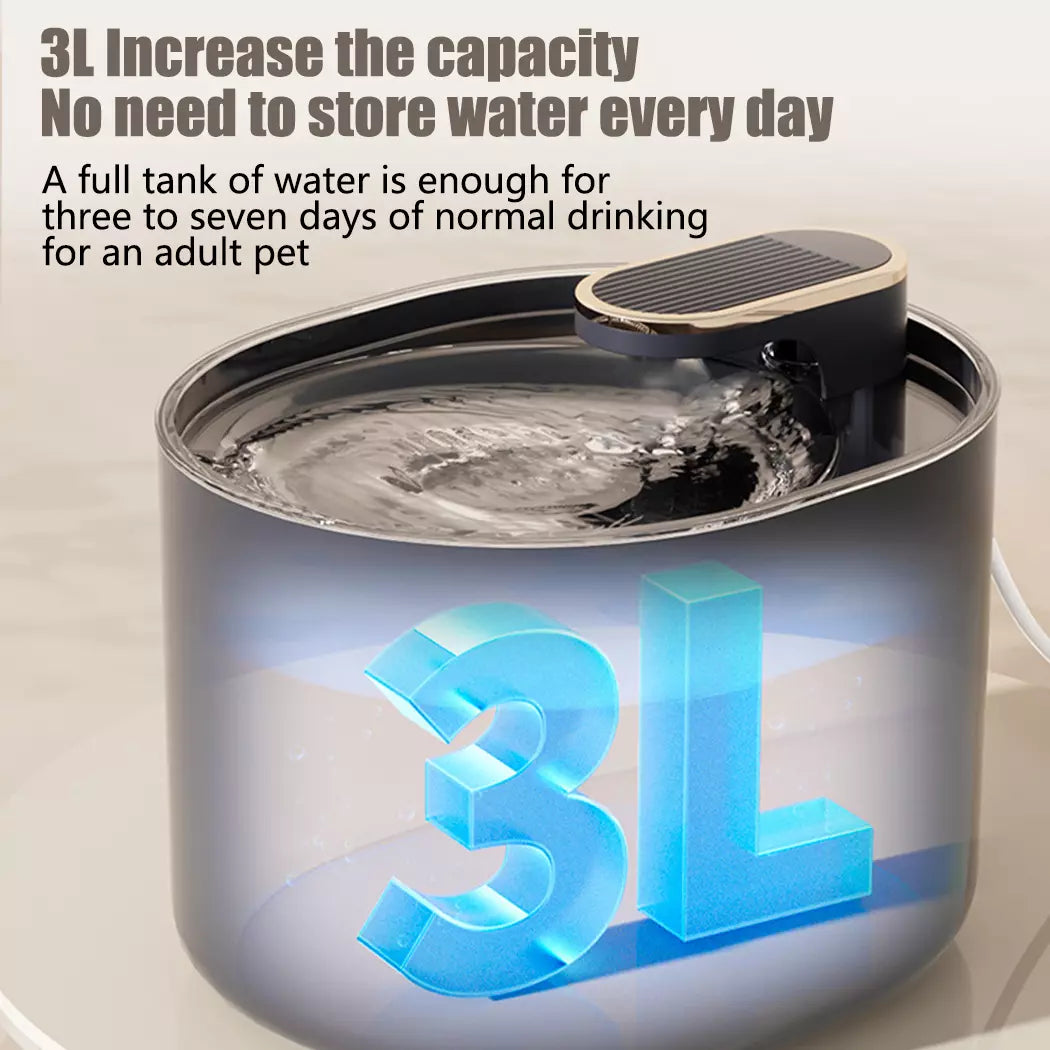 3L Automatic Electric Pet Water Fountain with Filter