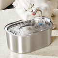 304 Stainless Steel Water Fountain Pet Drinking Dispenser with Filter