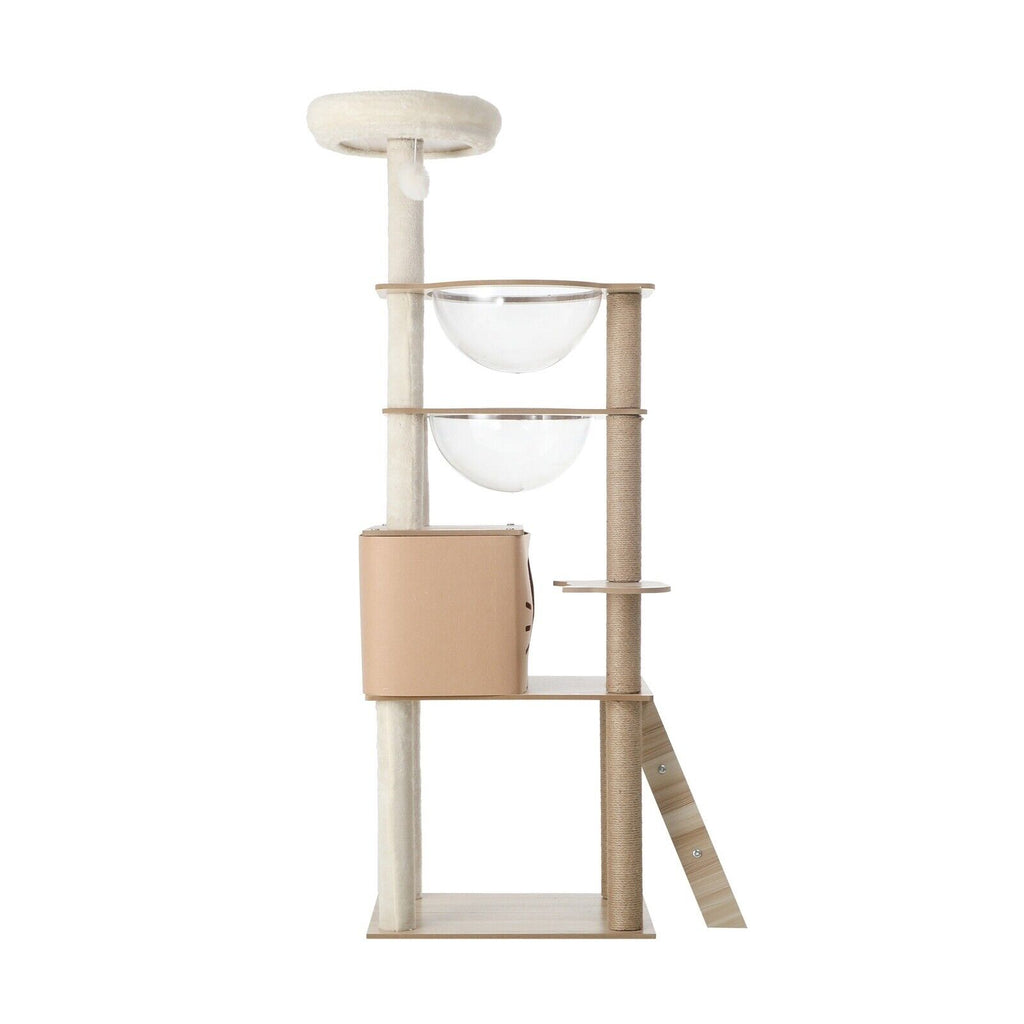 145cm Cat Tree/Tower Scratching Post Wood Scratcher Condo Detachable House