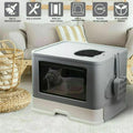XXL Large Full Enclosed Cat Litter Box Pull Out Drawer Style with Massage Scoop