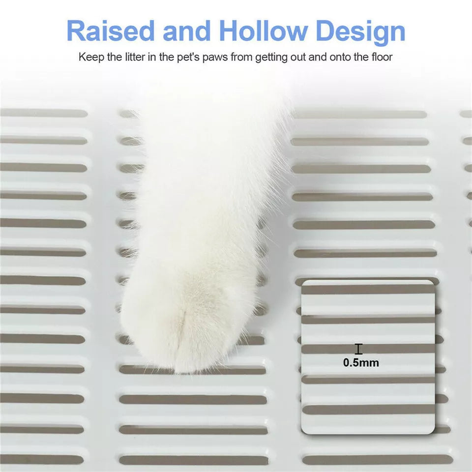 Self-Cleaning Hooded Cat Litter Box Enclosed Large Kitty Toilet Box Tray Refills