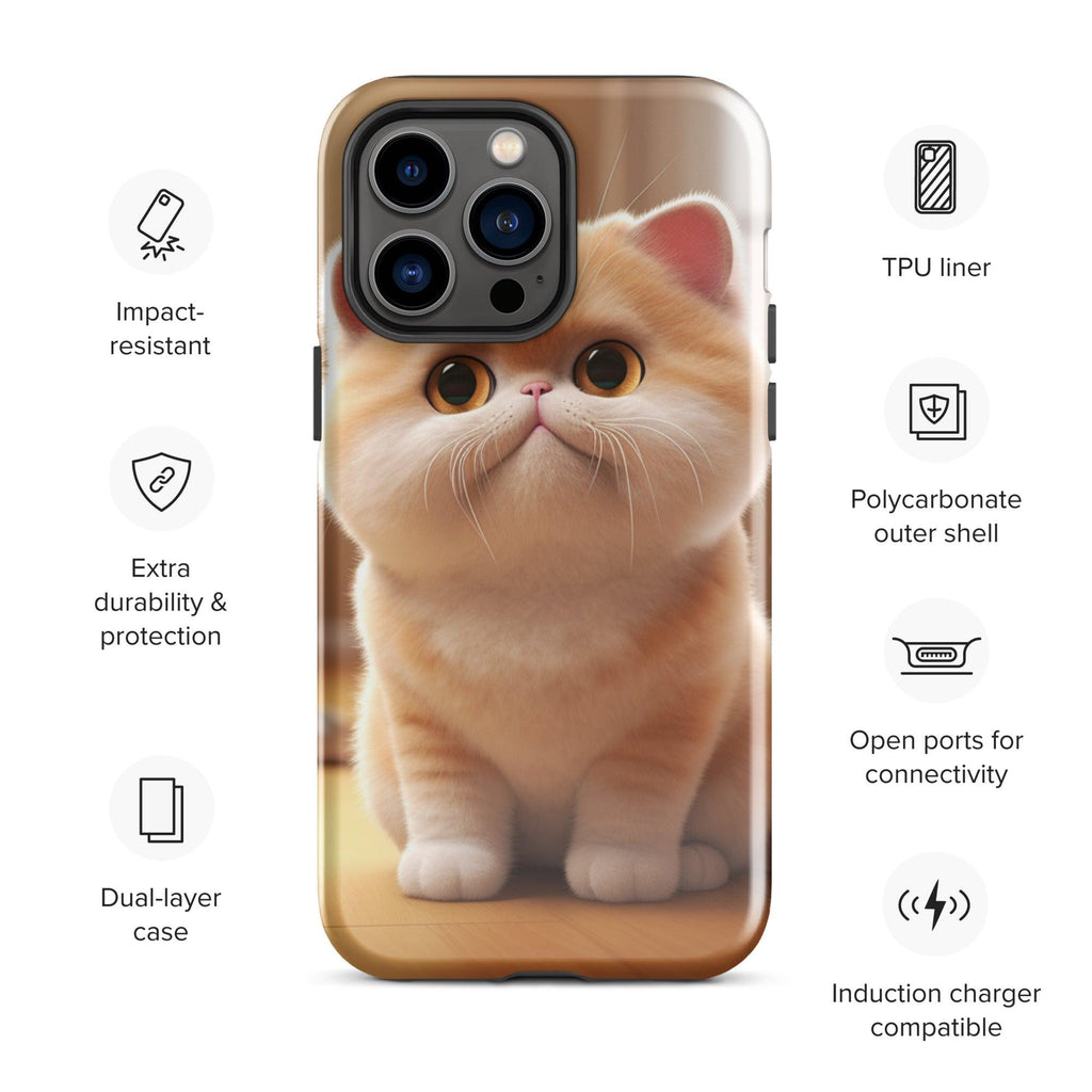 Tough Case for iPhone® - "Journey with Blook" - Cat Factory Au