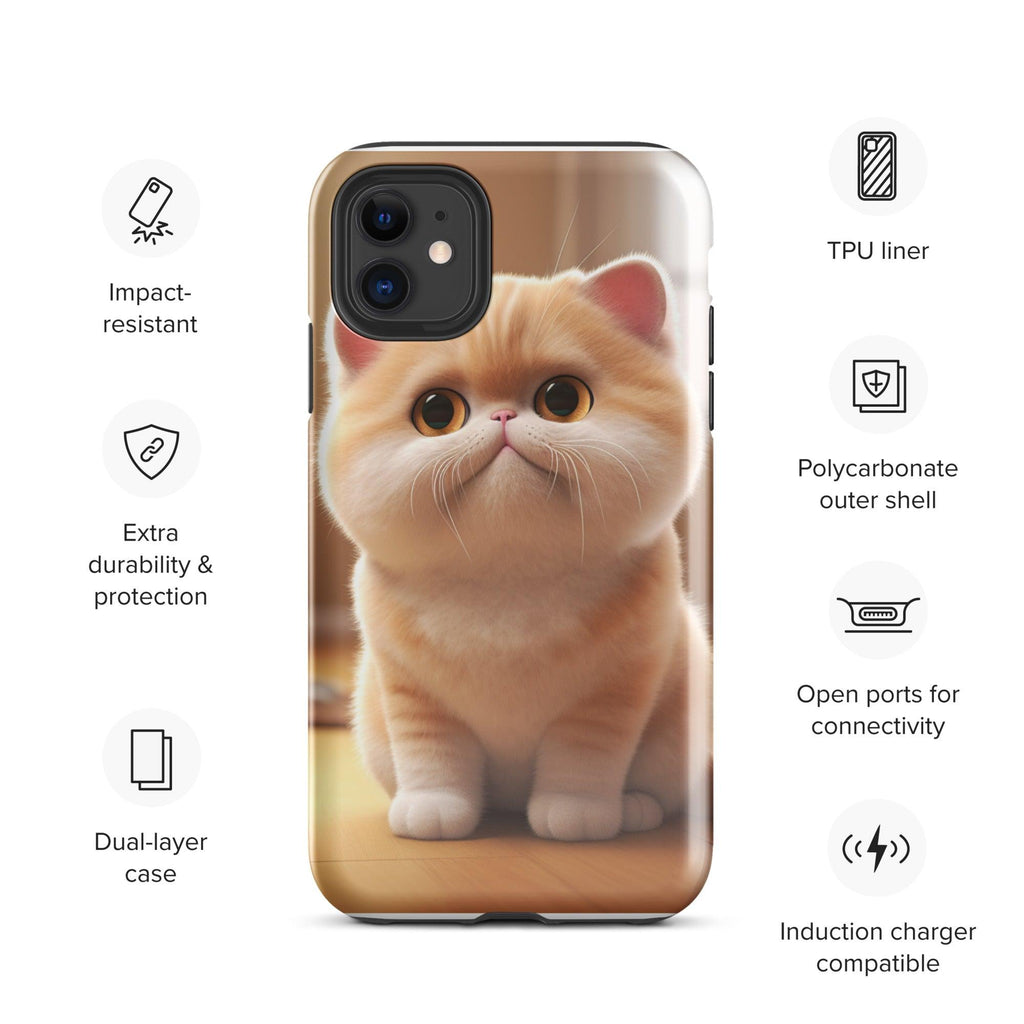 Tough Case for iPhone® - "Journey with Blook" - Cat Factory Au