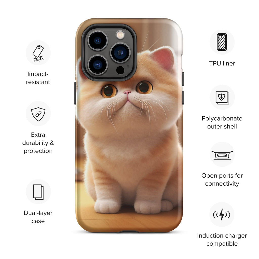 Tough Case for iPhone® - "Journey with Blook" - Cat Factory Au