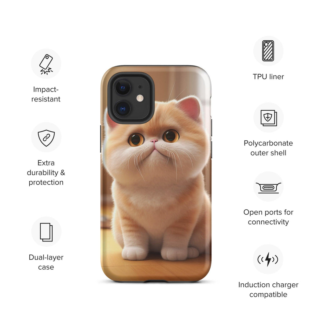 Tough Case for iPhone® - "Journey with Blook" - Cat Factory Au