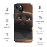 Tough Case for iPhone® - "Journey with Charcoal" - Cat Factory Au