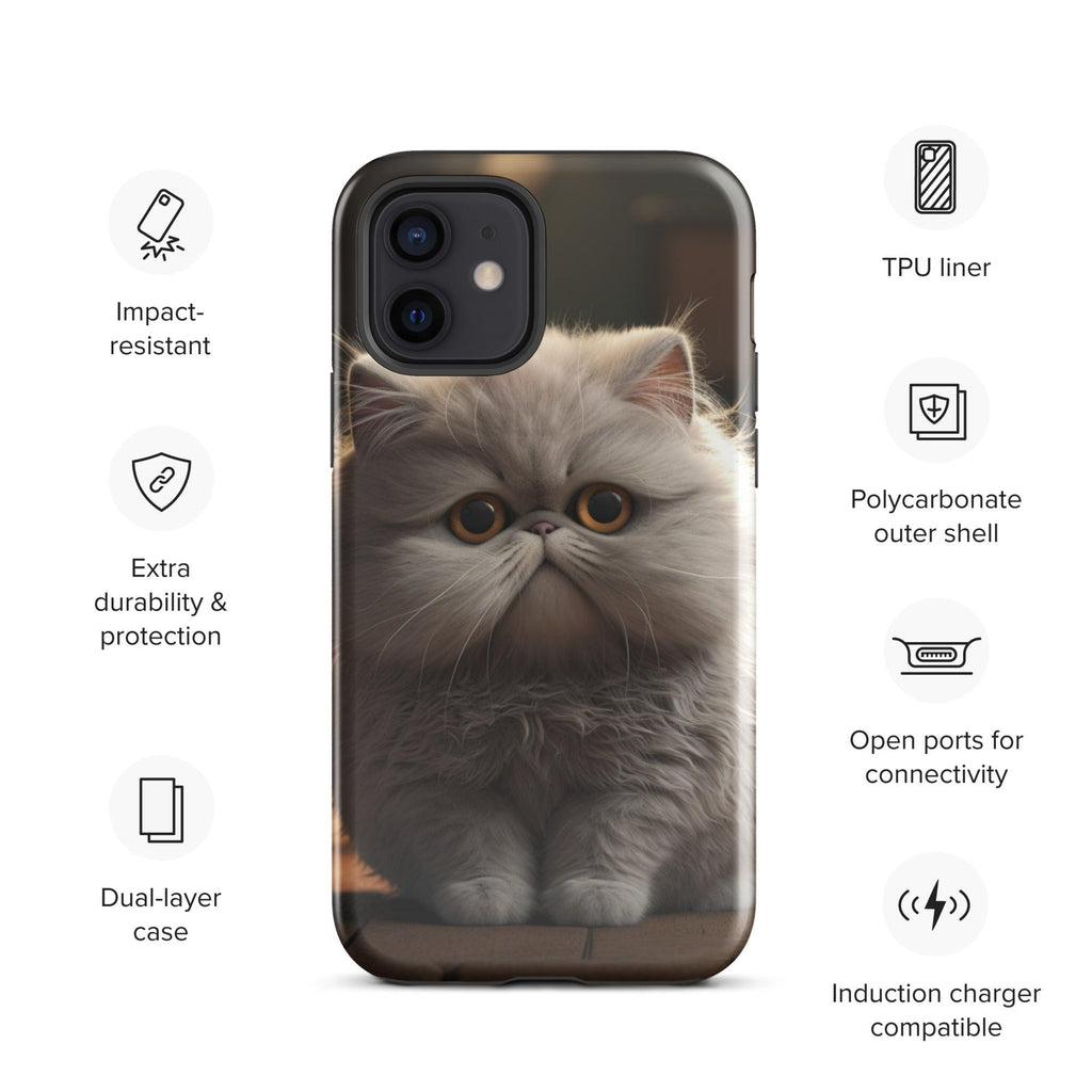 Tough Case for iPhone® - "Journey with Papa Seven" - Cat Factory Au