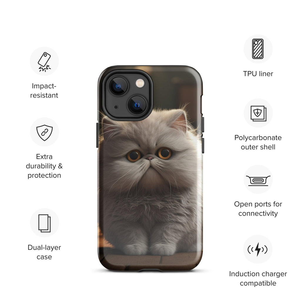 Tough Case for iPhone® - "Journey with Papa Seven" - Cat Factory Au