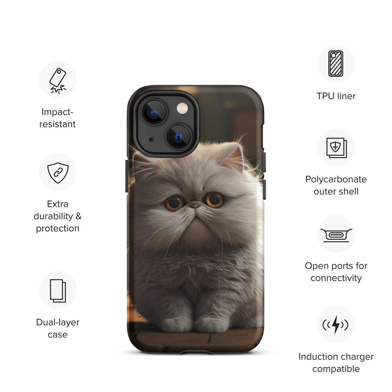 Tough Case for iPhone® - "Journey with Papa Seven" - Cat Factory Au