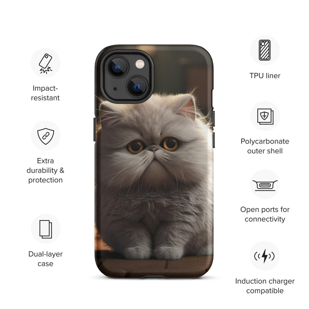 Tough Case for iPhone® - "Journey with Papa Seven" - Cat Factory Au
