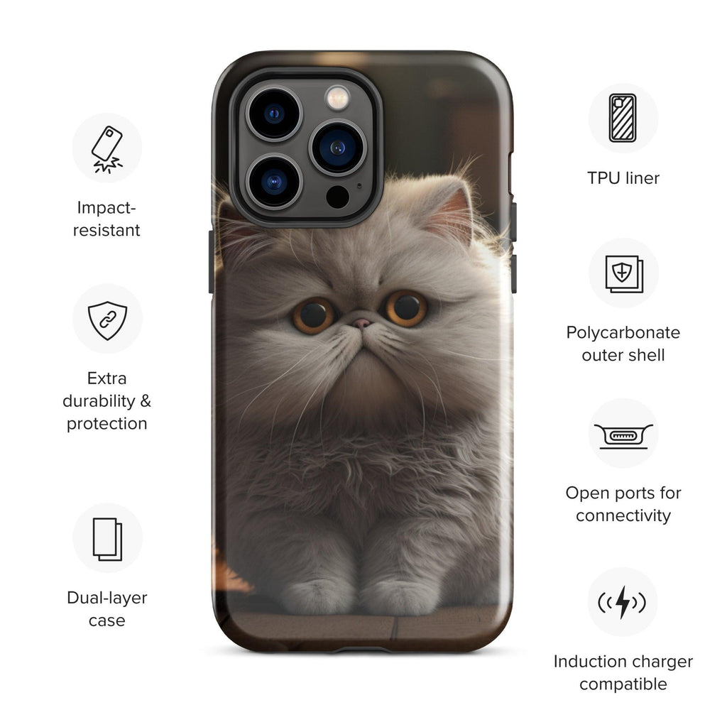 Tough Case for iPhone® - "Journey with Papa Seven" - Cat Factory Au