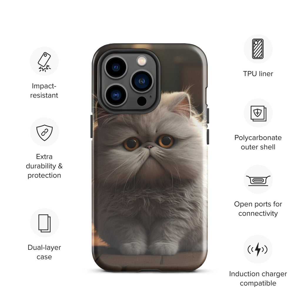 Tough Case for iPhone® - "Journey with Papa Seven" - Cat Factory Au