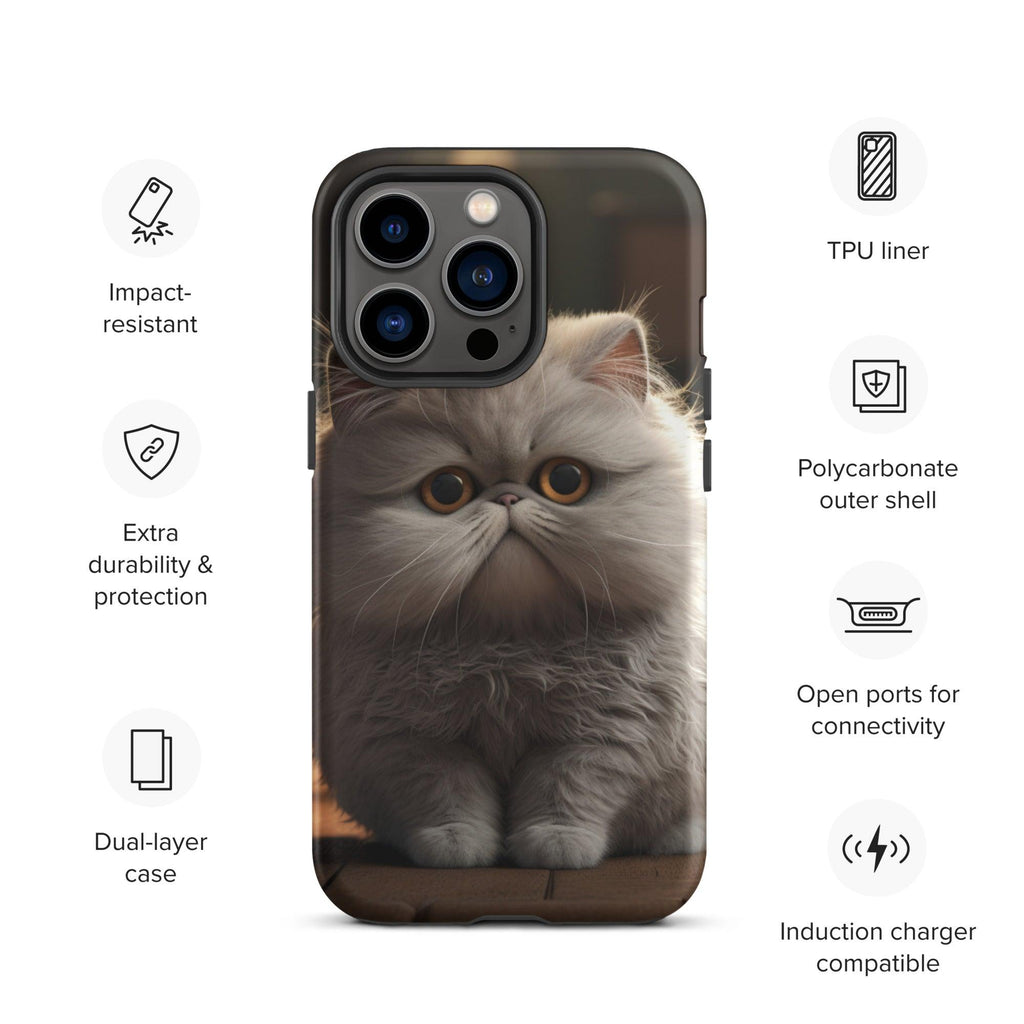 Tough Case for iPhone® - "Journey with Papa Seven" - Cat Factory Au