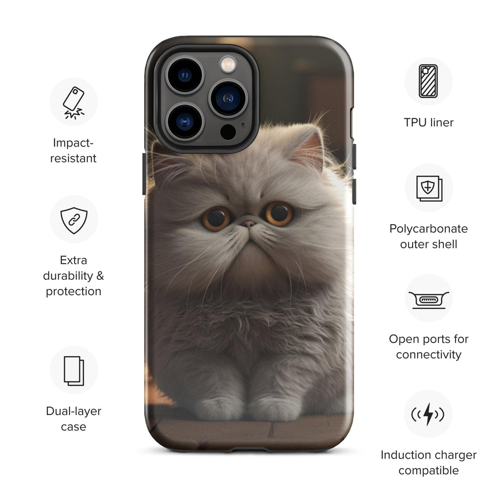 Tough Case for iPhone® - "Journey with Papa Seven" - Cat Factory Au