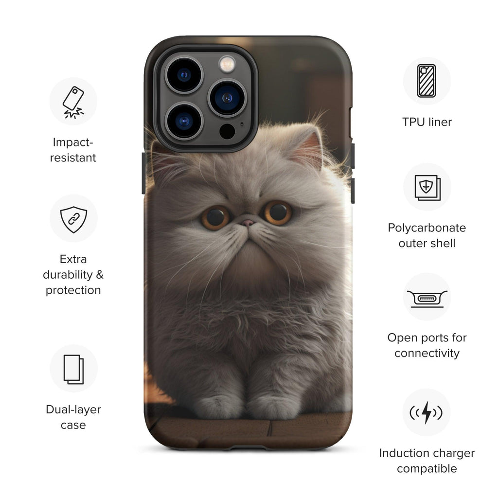 Tough Case for iPhone® - "Journey with Papa Seven" - Cat Factory Au