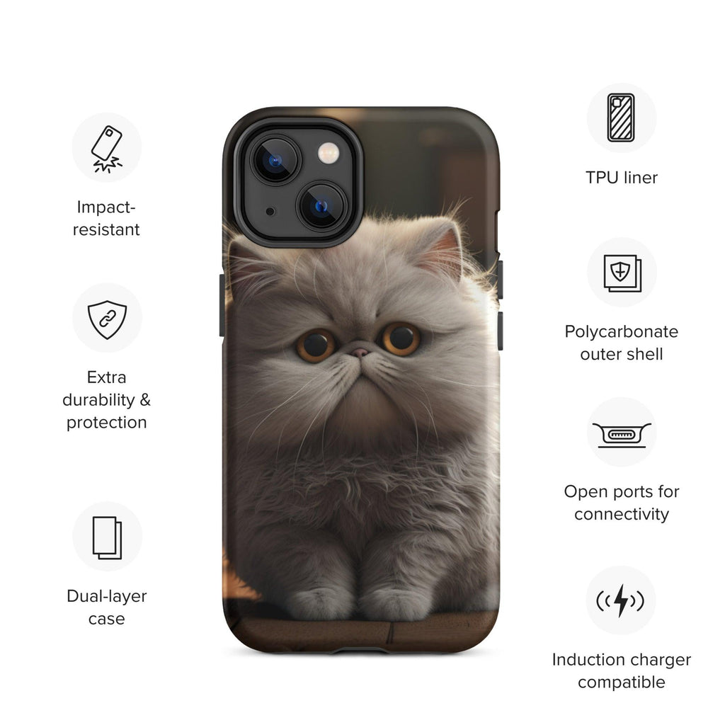 Tough Case for iPhone® - "Journey with Papa Seven" - Cat Factory Au