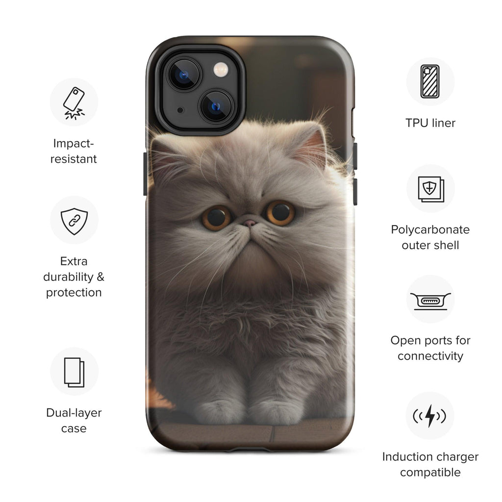 Tough Case for iPhone® - "Journey with Papa Seven" - Cat Factory Au