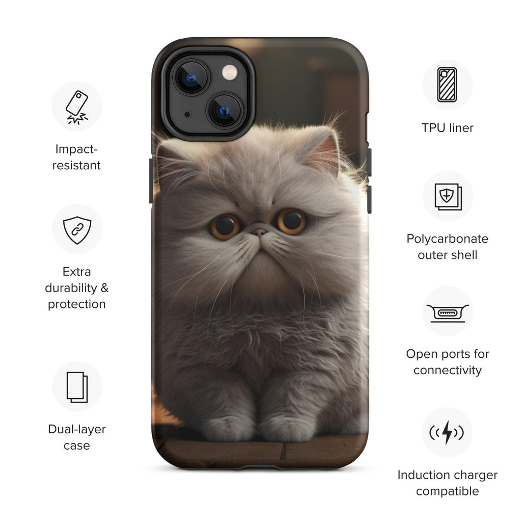 Tough Case for iPhone® - "Journey with Papa Seven" - Cat Factory Au