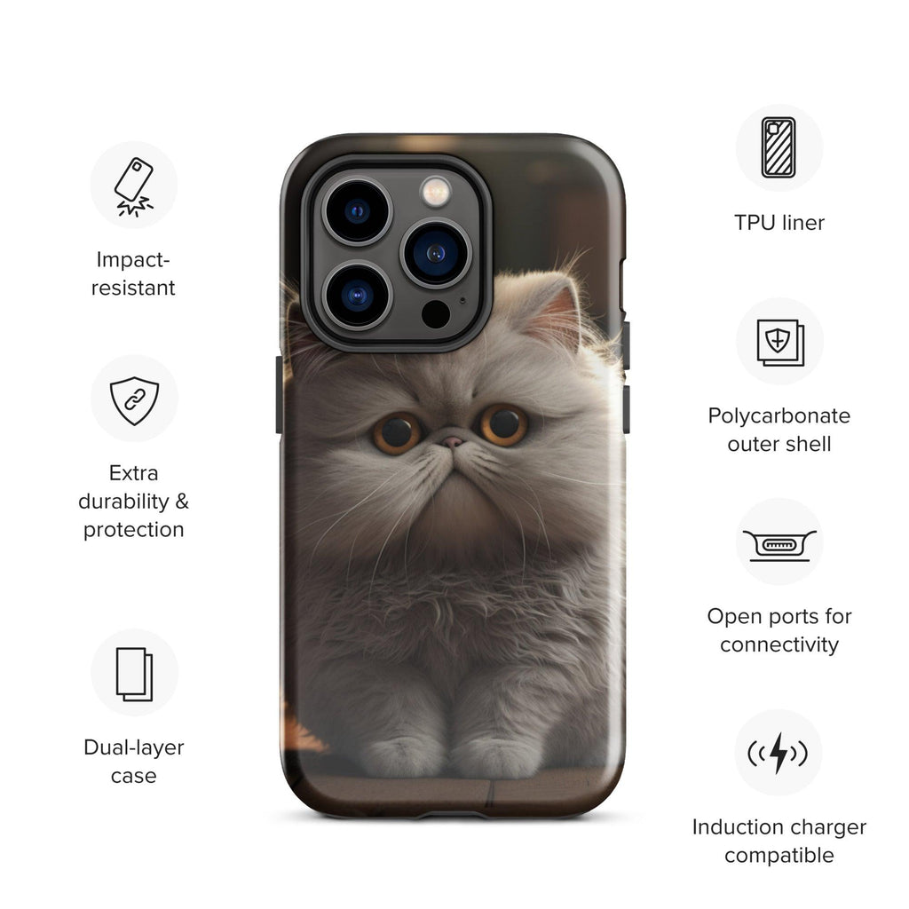 Tough Case for iPhone® - "Journey with Papa Seven" - Cat Factory Au