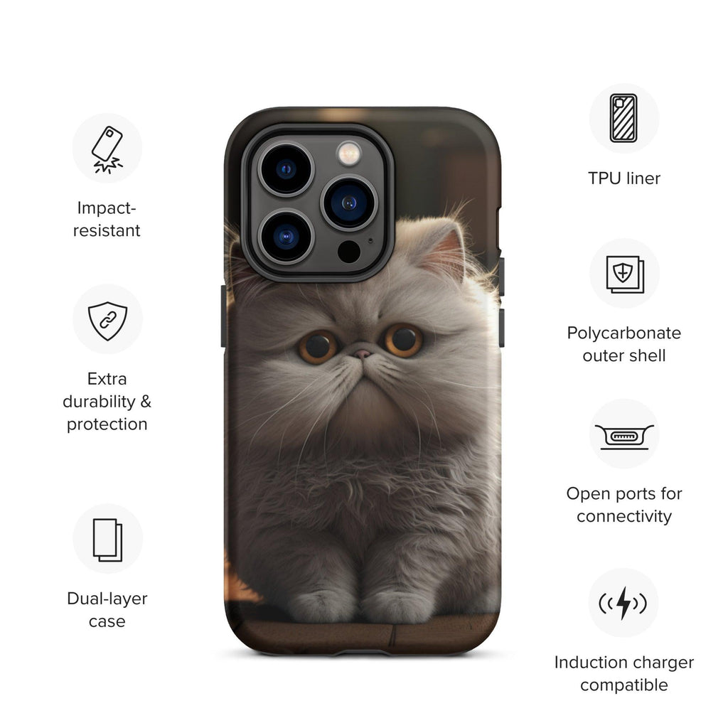 Tough Case for iPhone® - "Journey with Papa Seven" - Cat Factory Au