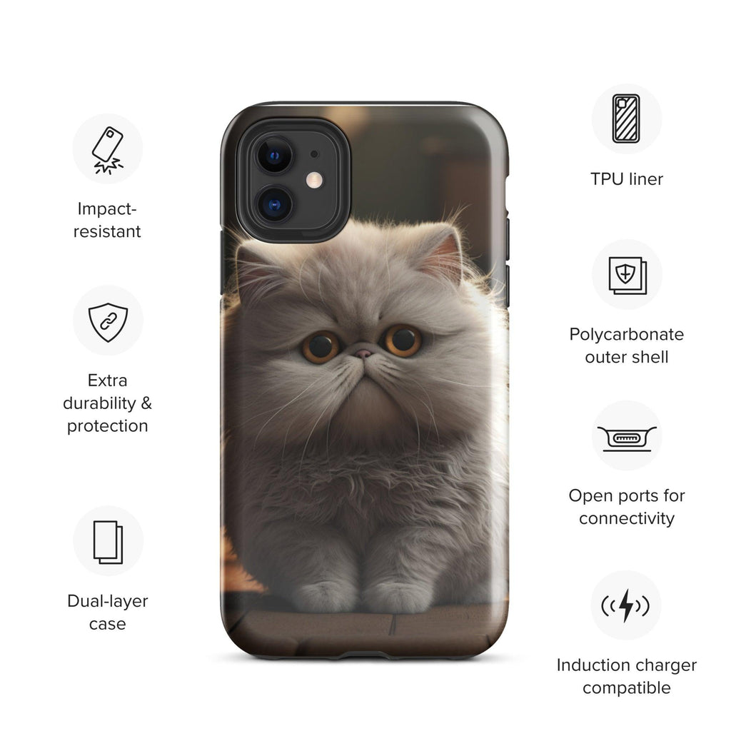 Tough Case for iPhone® - "Journey with Papa Seven" - Cat Factory Au