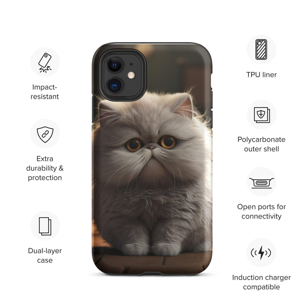 Tough Case for iPhone® - "Journey with Papa Seven" - Cat Factory Au